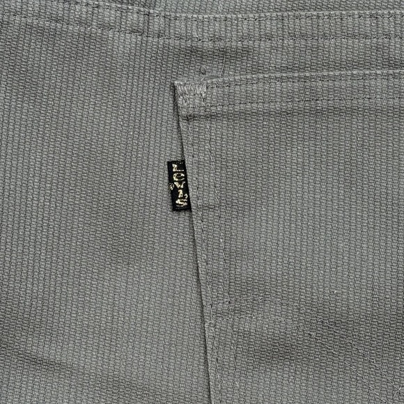 Vintage Levi's Sta-Prest Micro Corduroy Pants Mens 40x27 Gray Talon Zip USA 80s - Picture 2 of 16